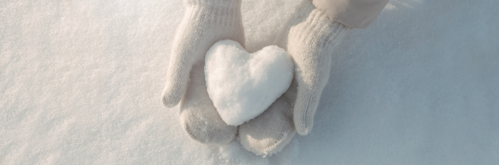 working parent's tale of survival: heart shaped snowball