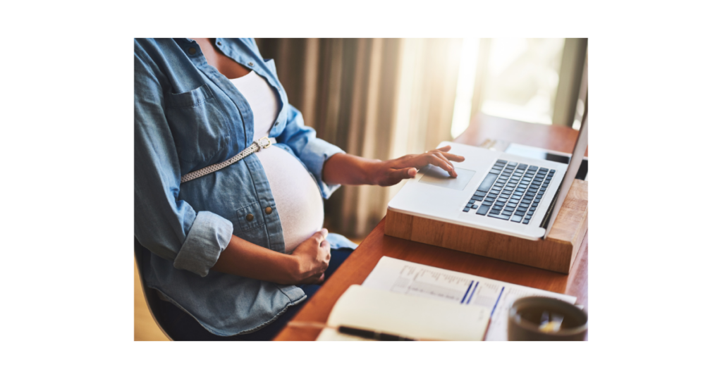 woman preparing for maternity leave